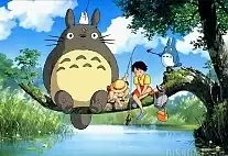   My Neighbor Totoro Mei Kusakabe, Satsuki Kusakabe and Totoro