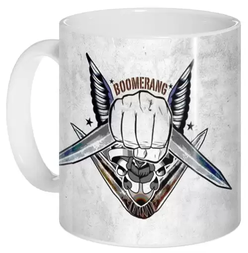 ���������� ������� ������ Suicide Squad - Boomerang logo �� ����� � ����� ����� ��������� / Suicide Squad