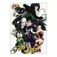   Boku no Hero Academia - Izuku, Denki, Momo, Tsuyu, Minoru, Kyouka