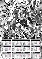   3  2025  Gravity Falls Monochrome