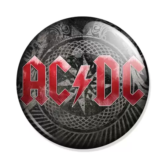 ���������� ������� ������ AC/DC Logo �� ����� � ����� ���������� � ���������� ��� / AC/DC / Alternating current / Direct current