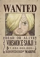   One Piece - Vinsmoke Sanji Wanted Poster