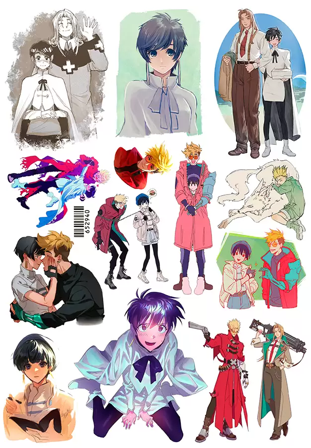 ������� Trigun Meryl, Milly & Vash