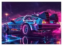      / DeLorean Digital art