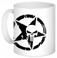  Punisher Star Skull Pentagram