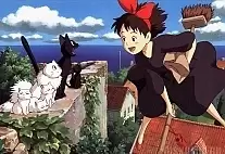   Kiki's Delivery Service Kiki Okino and Jiji