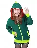     / Hoodie Kigurumi Green Dinosaur