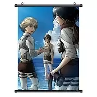   Attack on Titan Eren, Armin  Mikasa
