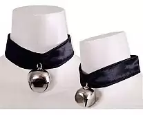 Cat Collar (Black) - Silver Bell