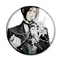  Kuroshitsuji - Sebastian with lilies