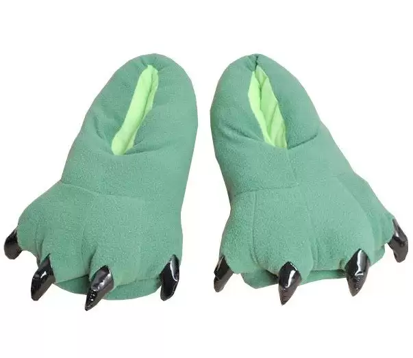 ���������� ������� �������� ������ ������� ������� / Kigurumi slippers green �� ����� � ����� 