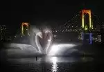 Odaiba water illumination