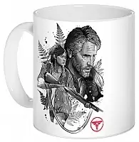  Sumi-e The Last of Us - Joel and Ellie