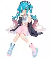  SAV Vocaloid Noodle Stopper Figure Hatsune Miku Love Sailor Fuku Gray Ver