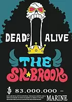   One Piece - Brook as "Soul King Brook" Wanted Poster