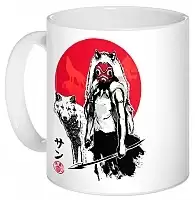  Sumi-e Mononoke Hime - Wolf Girl