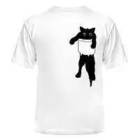  "Hang loose cat pocket art"
