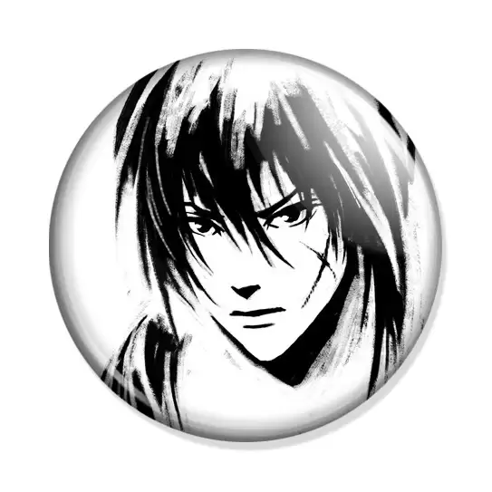 ���������� ������� ������ Rurouni Kenshin - Kenshin ink drawing �� ����� � ����� ������� ������ / Rurouni Kenshin: Meiji Kenkaku Romantan / Rurouni Kenshin / ������� ��� / Samurai X