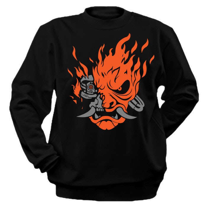 ���������� ������� ��������� Cyberpunk 2077 Samurai logo (orange) �� ����� � ����� Cyberpunk 2077 / ��������� 2077