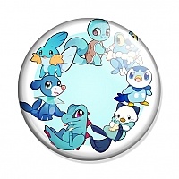  Pokemon GO - Froakie, Mudkip, Oshawott, Piplup, Popplio, Squirtle, Totodile