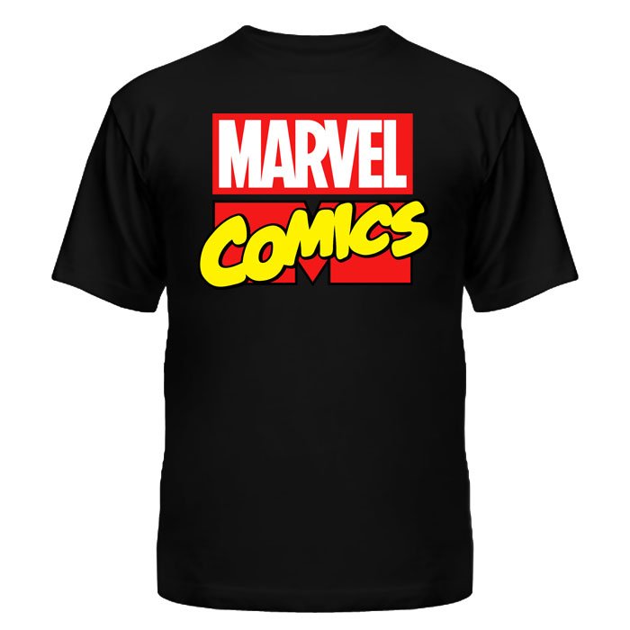 ���������� ������� �������� "Marvel" Comic Logo �� ����� � ����� �������