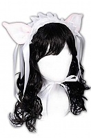  Hime Sweet Kitty Lolita Headpiece (pink/white)