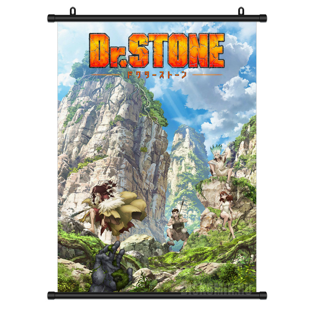 ���������� ������� ������� �������� ������ ����� Senkuu, Taiju, Tsukasa � Yuzuriha �� ����� � ����� ������ ����� / Dr. Stone / Doctor Stone