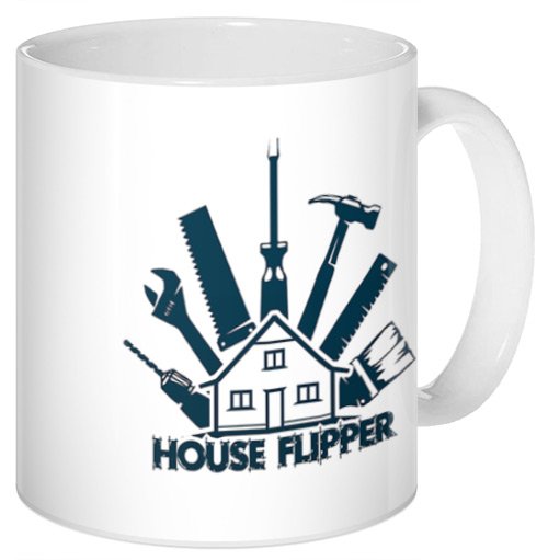 ���������� ������� ������ "House Flipper" Logo �� ����� � ����� 