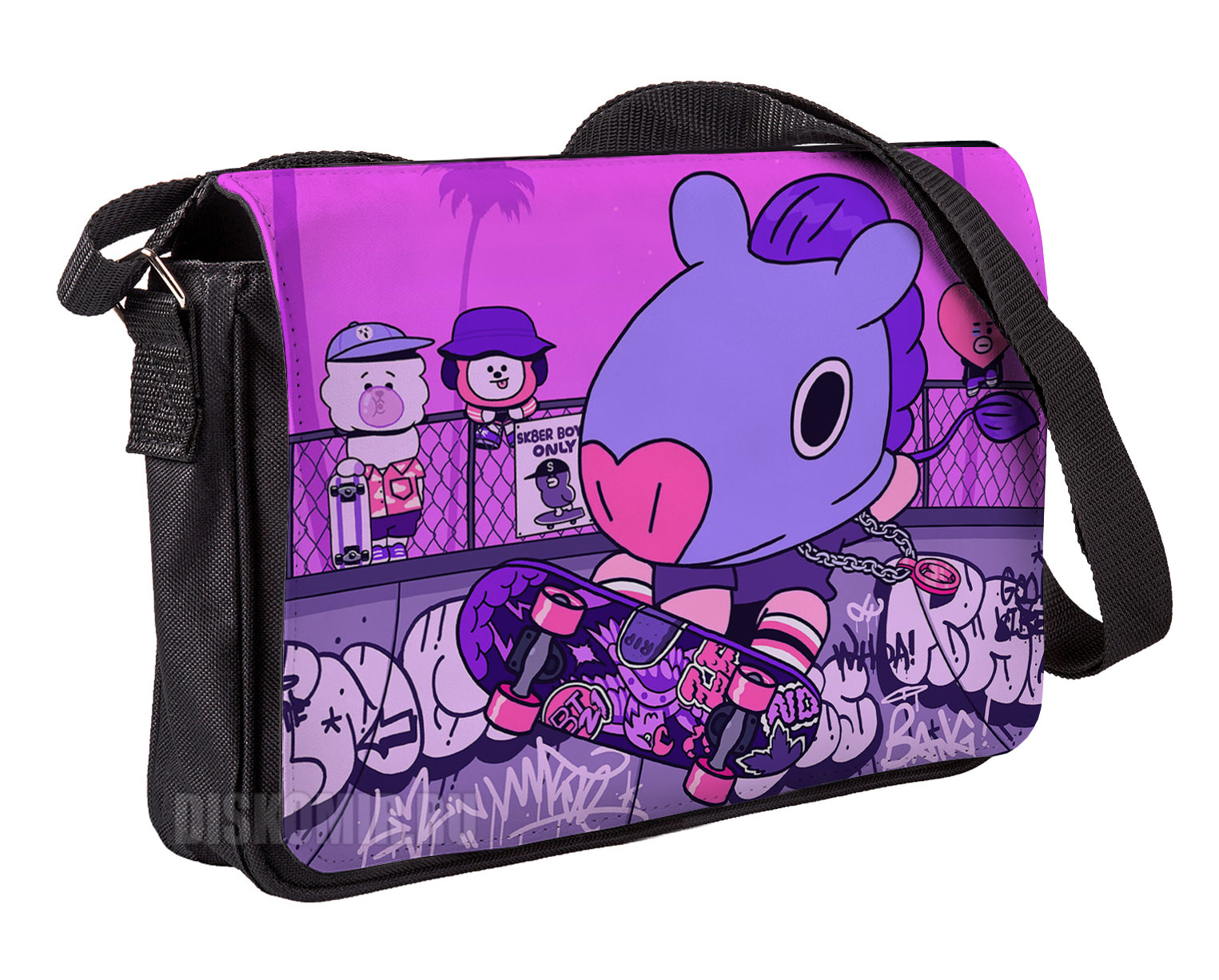 ���������� ������� �����-����������� �������� "BTS" Mascots art �� ����� � ����� ��� / BTS / Bangtan Boys / �����������������