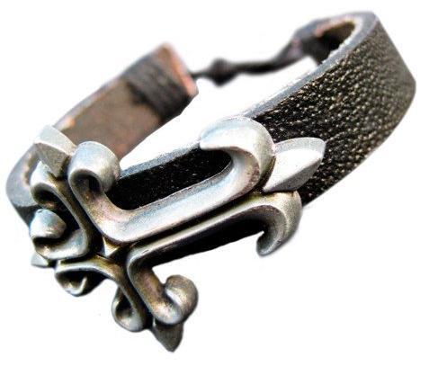 ���������� ������� ������� Adjustable Unisex Leather Cross Bracelet 54846 �� ����� � ����� 