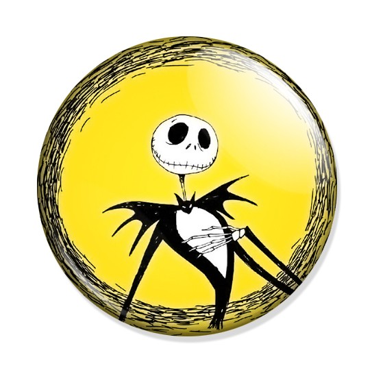 ���������� ������� ������ Nightmare Before Christmas - Jack yellow background �� ����� � ����� ������ ����� ���������� / The Nightmare Before Christmas