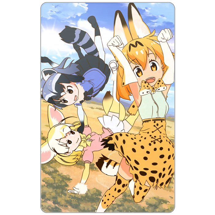 ���������� ������� ������ ��������� ������������� ������-�������� - Serval, Common Raccoon � Fennec �� ����� � ����� ������-�������� / Kemono Friends