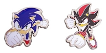 Sonic X: Pins - Sonice and Shadow (Set of 2)  GE7436