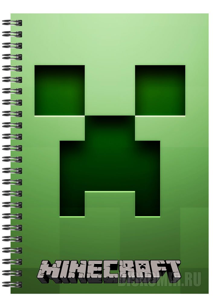 ���������� ������� �������� ��� ��������� A5 "Minecraft" Creeper �� ����� � ����� ��������� / Minecraft