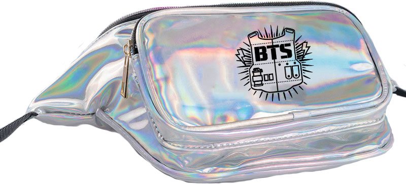 ����� �� ���� "BTS" logo star laser