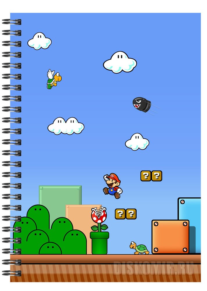 ���������� ������� �������� ��� ��������� A5 "Super Mario" �� ����� � ����� ����� ����� / Mario / ����� / Super Mario Bros