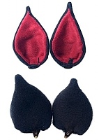 ���� Sweet Kawaii Clip on Cat Ears - Devil Kitty (Black/Red) 66049