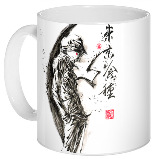 ���������� ������� ������ Sumi-e "��������� ����" Kaneki Ken �� ����� � ����� ��������� ���� / Tokyo Ghoul / Tokyo Kushu / ��������� ������