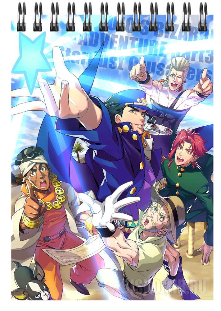 ���������� ������� �������� ��� ��������� A6 JoJo no Kimyou na Bouken: Stardust Crusaders �� ����� � ����� ����������� ����������� ������ / JoJo's Bizarre Adventure / JoJo no Kimyou na Bouken