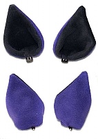  Sweet Kawaii Clip on Cat Ears - Gothic Kitty Ears (Purple)