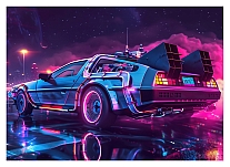      / DeLorean Digital art
