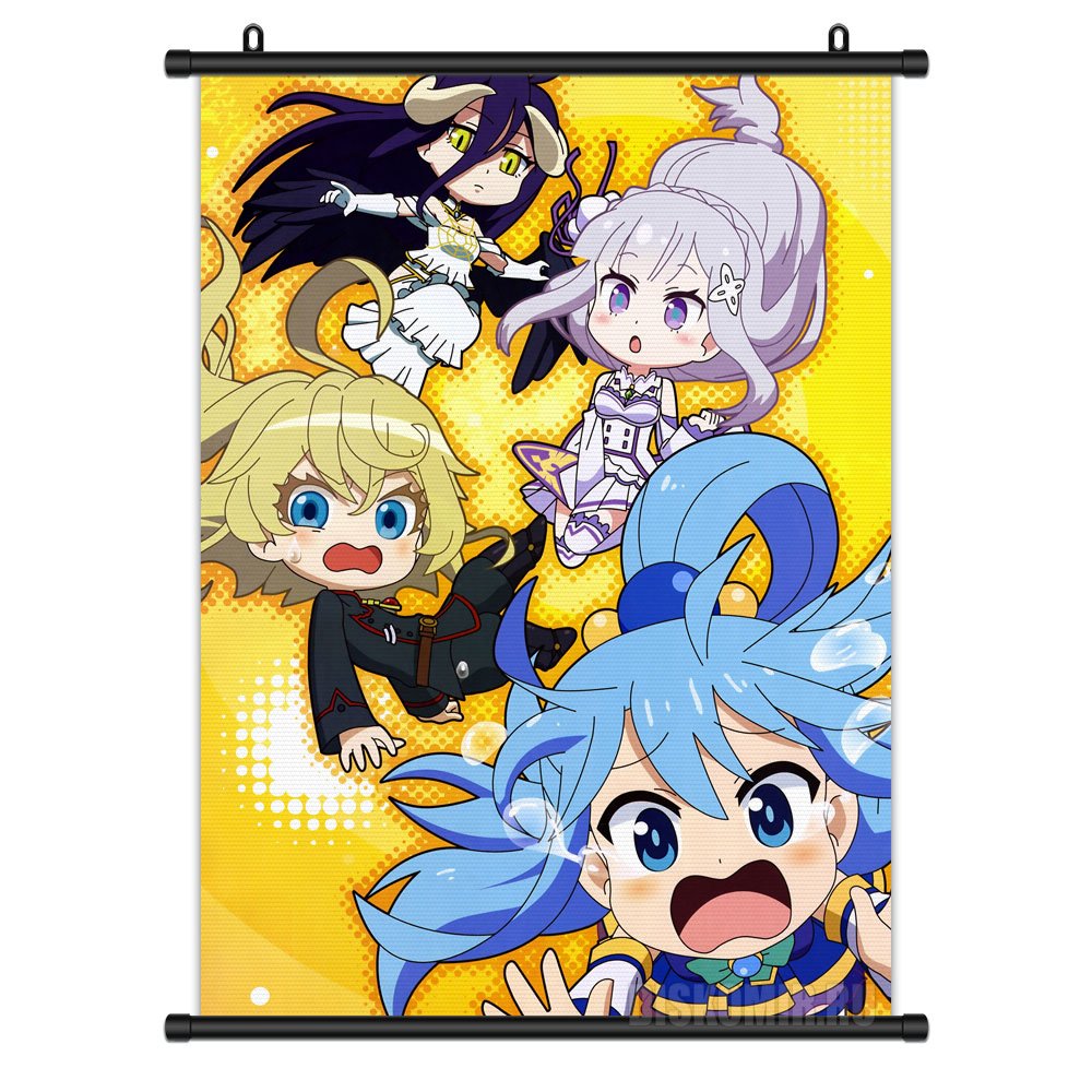     Isekai Quartet - Tanya Degurechaff, Emilia, Albedo, Aqua         / Isekai Quartet /    