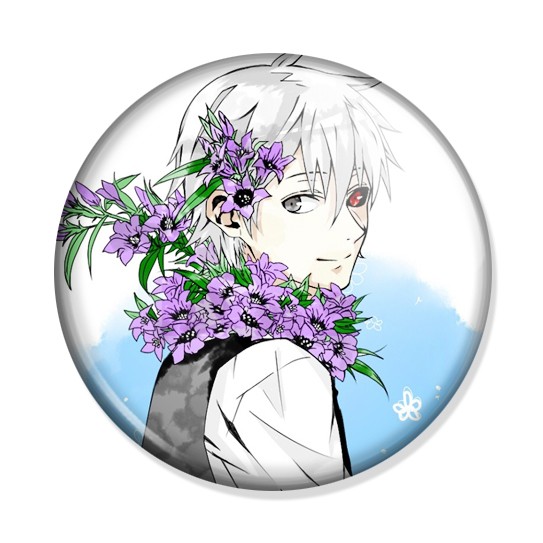������ ��������� ���� - Ken Kaneki with flowers