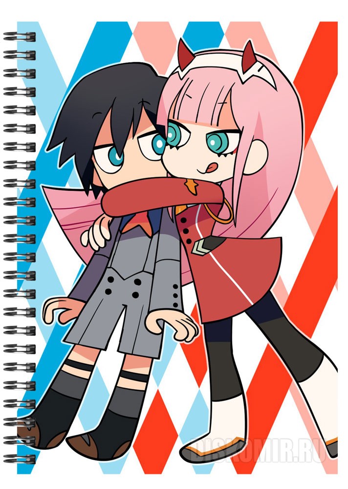 ���������� ������� �������� ��� ��������� A5 Darling in the FranXX - Hiro � Zero Two �� ����� � ����� ����� �� �����c� / Darling in the FranXX / ������� �� �������