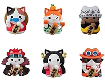   Mega Cat Project One Piece Nyan Piece Nyan! Fortune Lucky*Cat Pirates 6 Pack Box