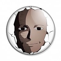   -  face in the wall