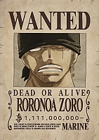   One Piece - Roronoa Zoro Wanted Poster