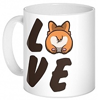  "Funny Collection" Love Corgi