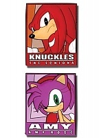 Pins: Sonic The Hedgehog - Knuckles & Amy Frame (Set of 2)  GE6667