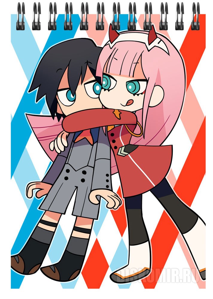 ���������� ������� �������� ��� ��������� A6 Darling in the FranXX - Hiro � Zero Two �� ����� � ����� ����� �� �����c� / Darling in the FranXX / ������� �� �������